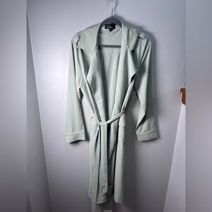 Pick of the Chic Sage Green Lightweight Longline Jacket Lulus size large